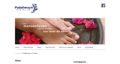 Desktop Screenshot of podotherapievanhuizen.nl